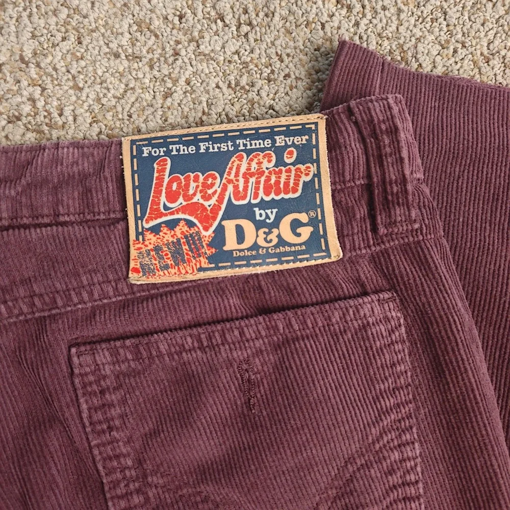 Vintage D&G Dolce & Gabbana Corduroy Pants Comfort‎ Fit Boot Cut Women's Sz 32
